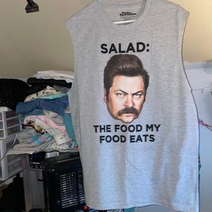 Funny parks and rec workout tee